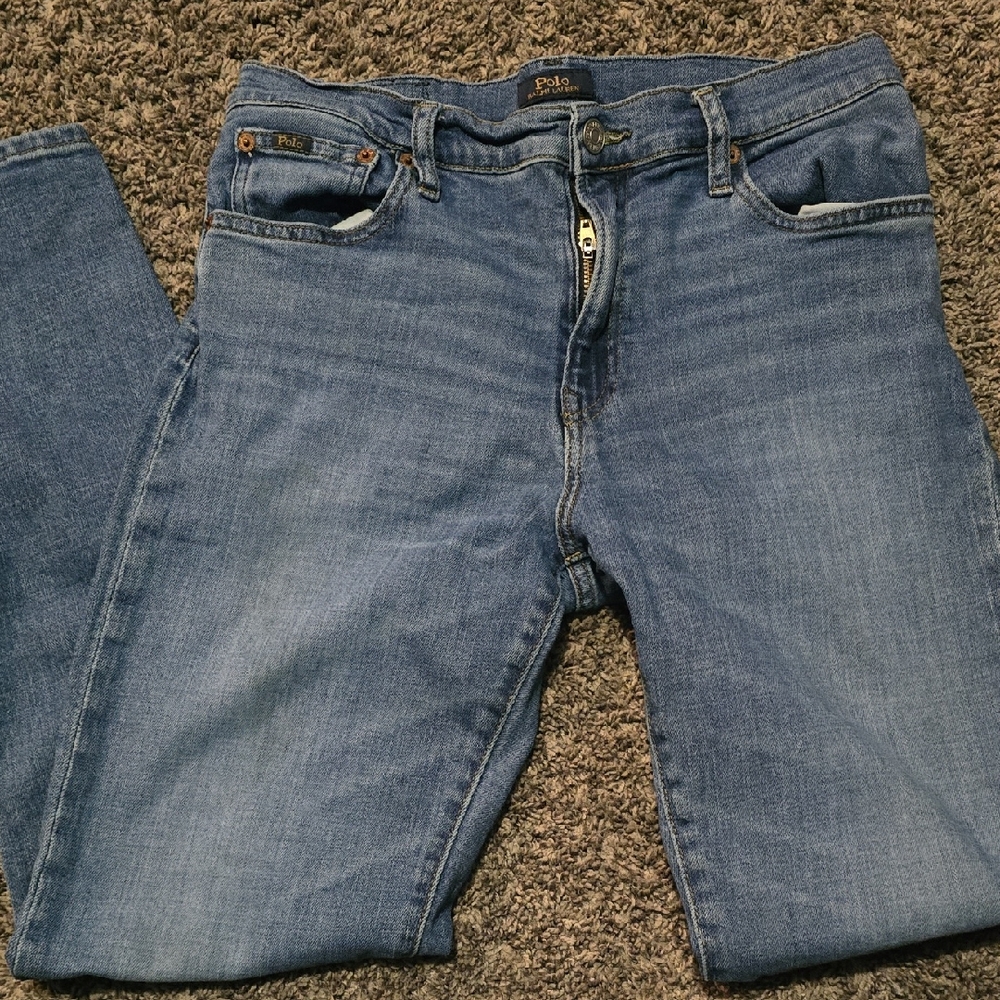 Polo by Ralph Lauren Boys Light Blue Skinny Jeans